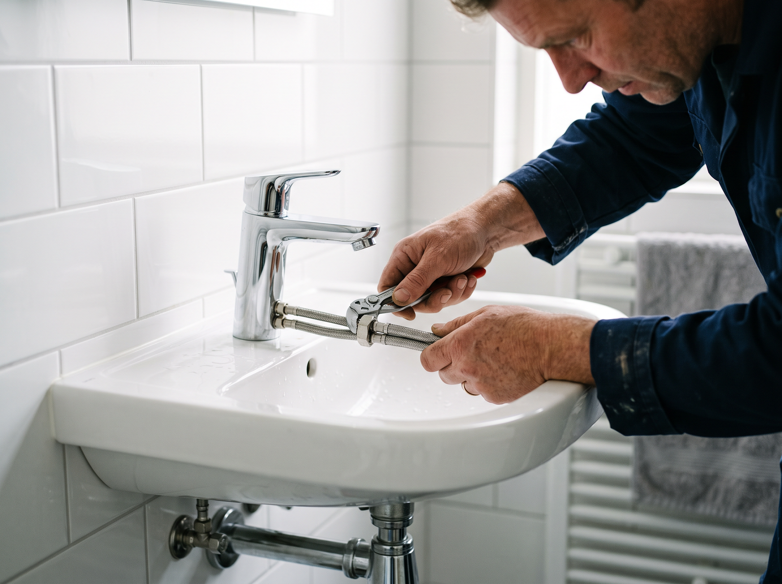 Sanitair installeren door een monteur van Smit